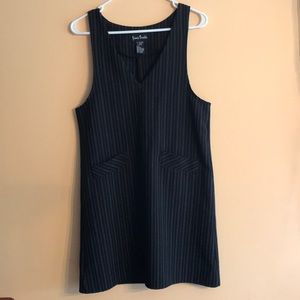 Jamie Brooke• Pinstripe Black Shift Dress• Size Sm